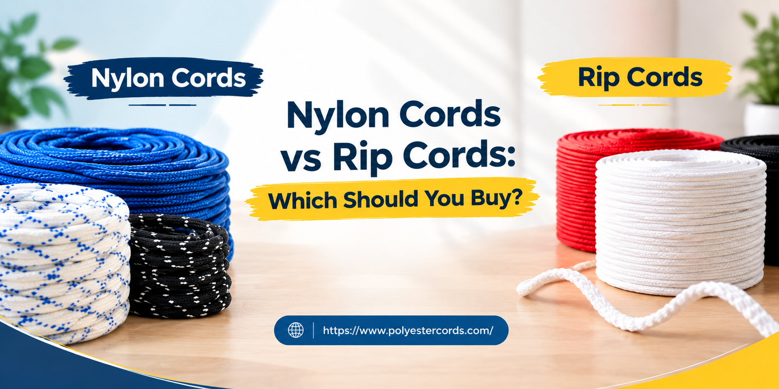 nylon cords, rip cords